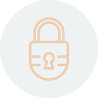 ikon vektör illüstrasyonunu kilitle