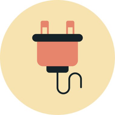 Fiş. Web simgesi basit illüstrasyon