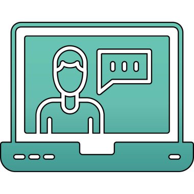 Sosyal medya sohbetli dizüstü bilgisayar