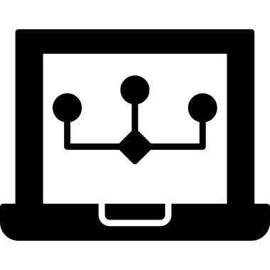 ağ web simgesi, basit vektör illüstrasyonu beyaz arkaplanda izole edildi