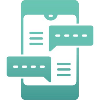 Sohbet mesajı ikonu vektör illüstrasyonu