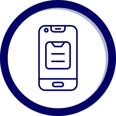 Telefon simgesinin vektör illüstrasyonu