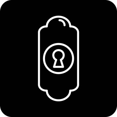 Kişisel veri korumasının vektör illüstrasyon simgesi