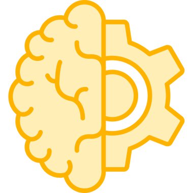 İnsan baş ikonu vektör illüstrasyon grafik tasarımı