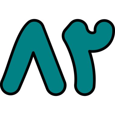 çizgi film doodle harf o