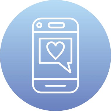 Cep telefonu. Web simgesi basit illüstrasyon