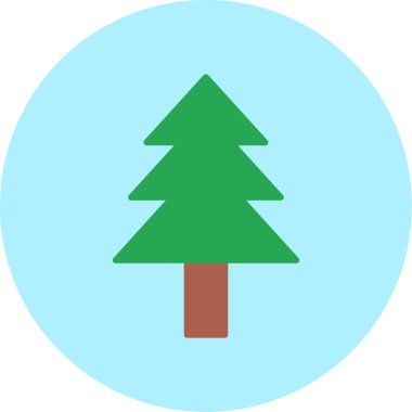 Ağaç. Web simgesi basit illüstrasyon