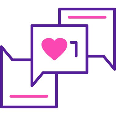 Mesaj var. Web simgesi basit illüstrasyon