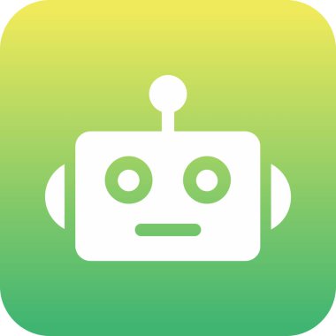 Robot simgesi, vektör çizimi