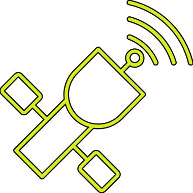 uydu simgesi. Uydu anteni. uydu simgesi