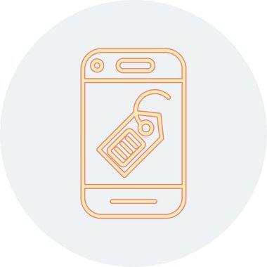 Telefon hattı simgesi, vektör, illüstrasyon, doğrusal işaret, vektör içeren cep telefonu.