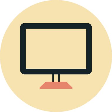 Bilgisayar. Web simgesi basit illüstrasyon