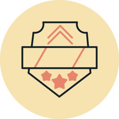 Bir yıldız simgesinin vektör illüstrasyonu