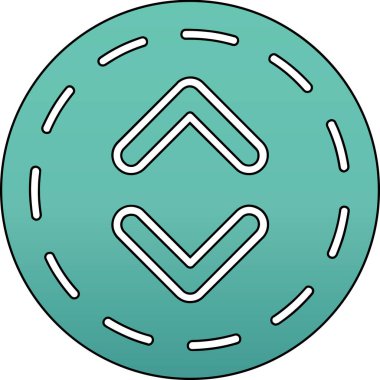 donut simgesi, vektör çizimi