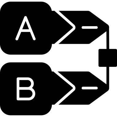 iki ok simgesi, vektör çizim