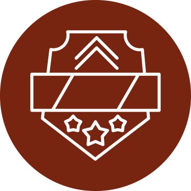 Rozet. Web simgesi basit illüstrasyon