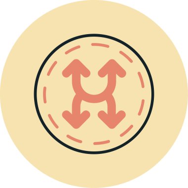 Modern simgenin vektör illüstrasyonu