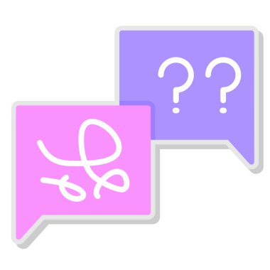 Konuşma baloncuklarının vektör çizimi