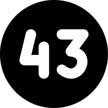 4 numaralı simge tasarım vektörü