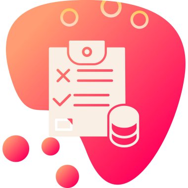 belge dosya simgesi, vektör illüstrasyonu