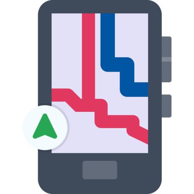 gps gps gps simgesi dolu taslak biçimi