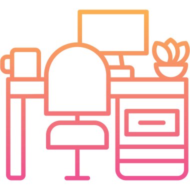 Ofis masası. Basit tasarım