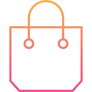 çanta çanta çanta simgesi ana hat biçiminde