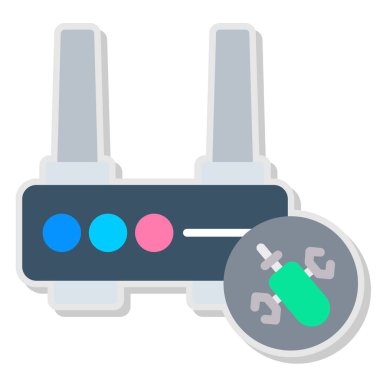 Beyaz arkaplandaki vektör illüstrasyonunu kapat.