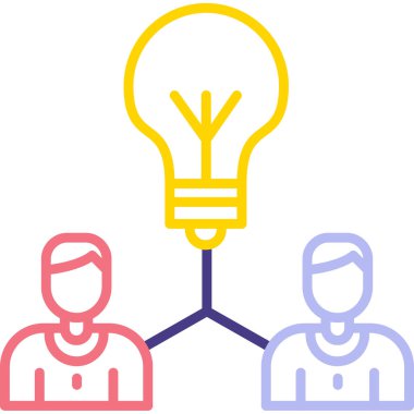 İnsan simgesinin vektör illüstrasyonu