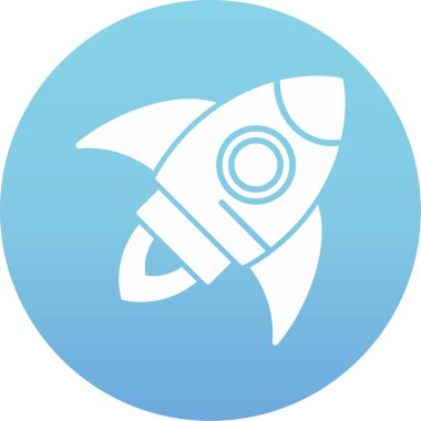 roket ikonu vektör illüstrasyonu