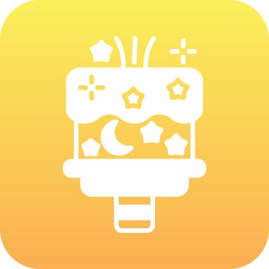 Bir yıldız simgesinin vektör illüstrasyonu