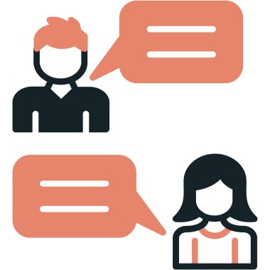 iş ve iletişim simgesi vektörü