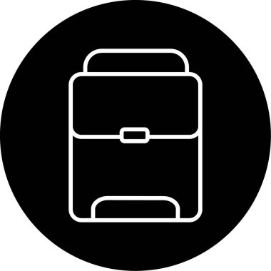 vektör bagaj çantası simgesi