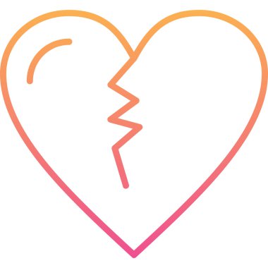 Kalp. Web simgesi basit illüstrasyon