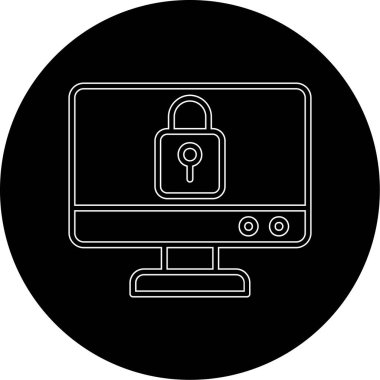 Internet güvenlik vektör simgesi