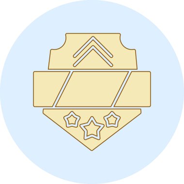 Madalya. Web simgesi basit illüstrasyon