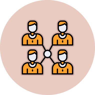 Vektör illüstrasyonu, takım çalışması