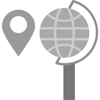 Harita konumu vektör simgesi