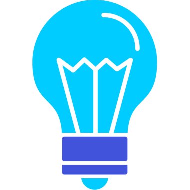 Ampul. Web simgesi basit illüstrasyon