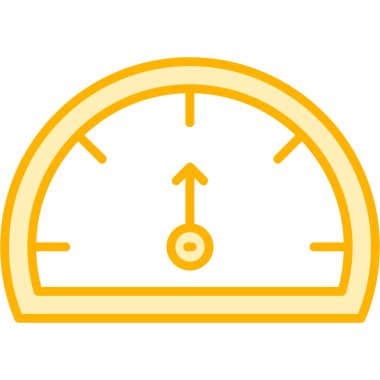 Ölçek simgesi vektör illüstrasyonu ölçülüyor