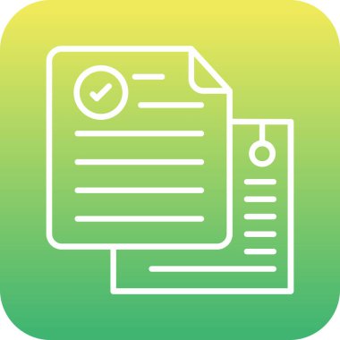 Onaylama vektör simgesi. Basit tasarım