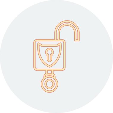 ikon vektör illüstrasyonunu kilitle