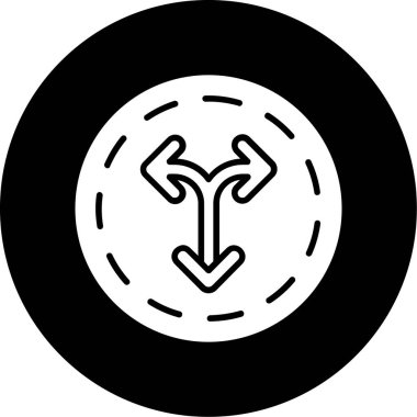 ok ok yönü simgesi ana hat biçiminde