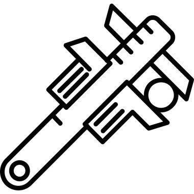 Tornavida. Web simgesi basit illüstrasyon