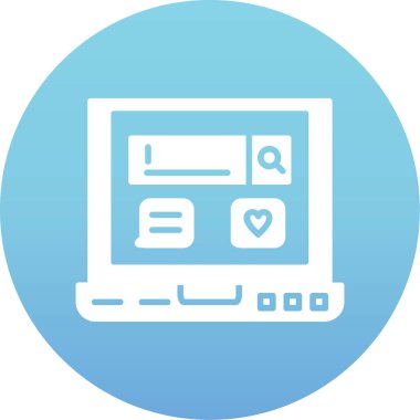 seo modern simgesinin vektör illüstrasyonu