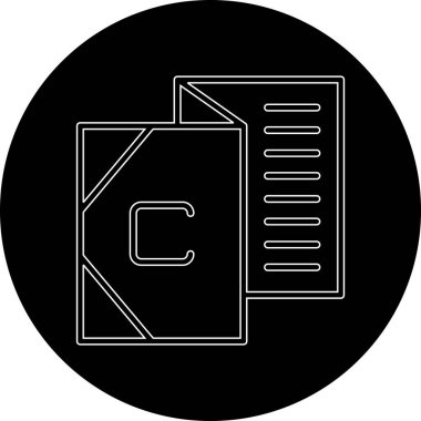 Belge simgesinin vektör illüstrasyonu