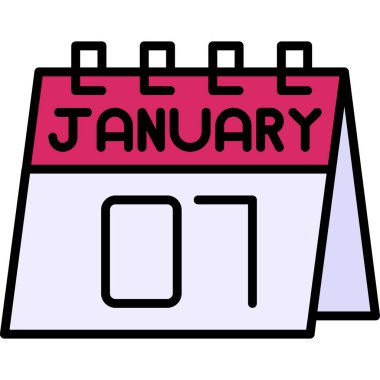 Takvim simgesi vektör illüstrasyonu