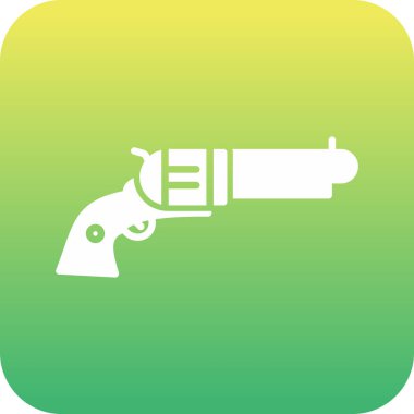 silah simgesi, vektör illüstrasyonu basit tasarım