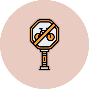 Bir bisiklet vektör simgesi