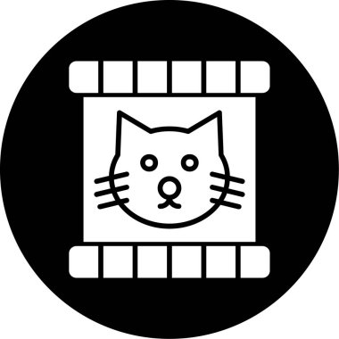 kedi simgesi vektör illüstrasyonu